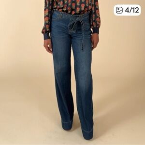 CAbi Blue Flare & Wide Leg Jeans